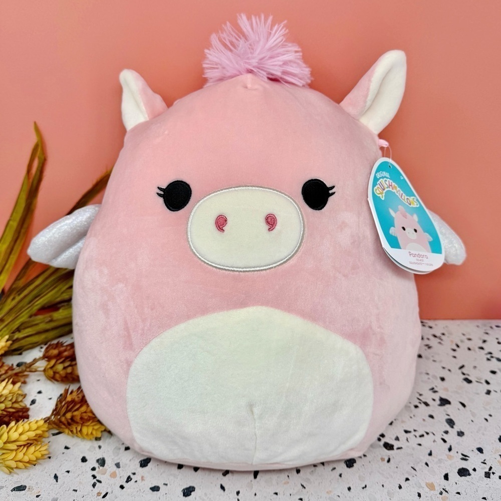 NEW Squishmallows Pandora Pink Pegasus Dream Squad Plush Toy Sz 12”